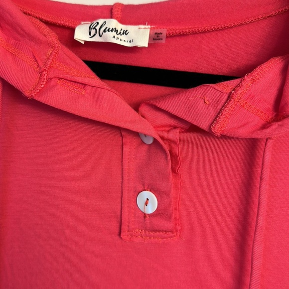 Blumin Apparel Hot Pink Size Medium Shirt, new without tags - Picture 2 of 3